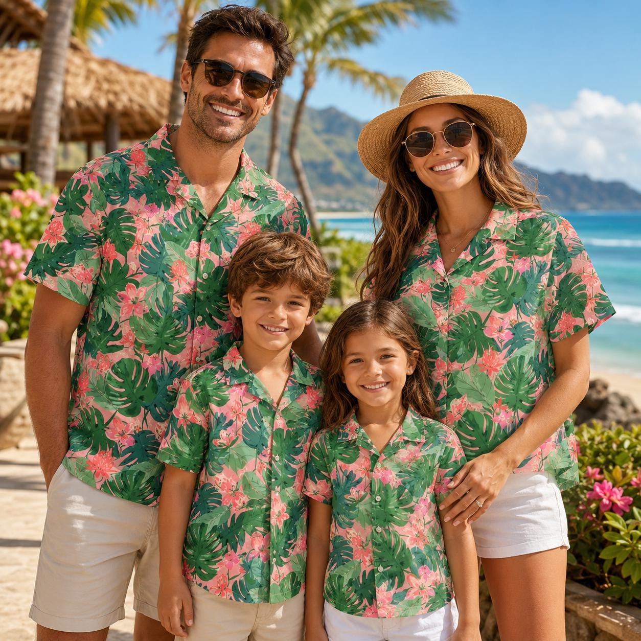 Hawaiian Children's Shirt Plan - Family Tree Print ulasan dan harga