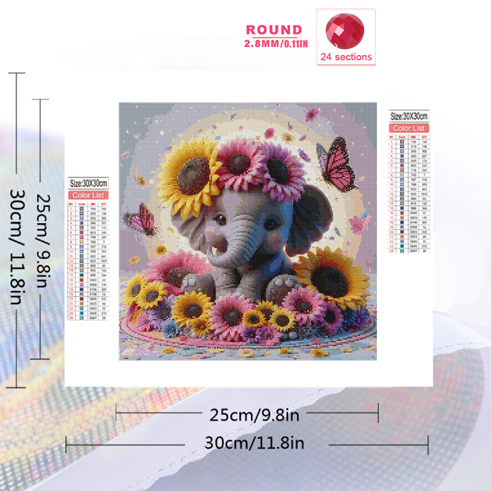 Evershine Elephant Diamond Pai - Photo Mosaic Print ulasan dan harga