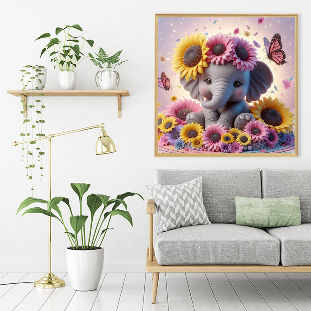 Evershine Elephant Diamond Pai - Photo Mosaic Print ulasan dan harga