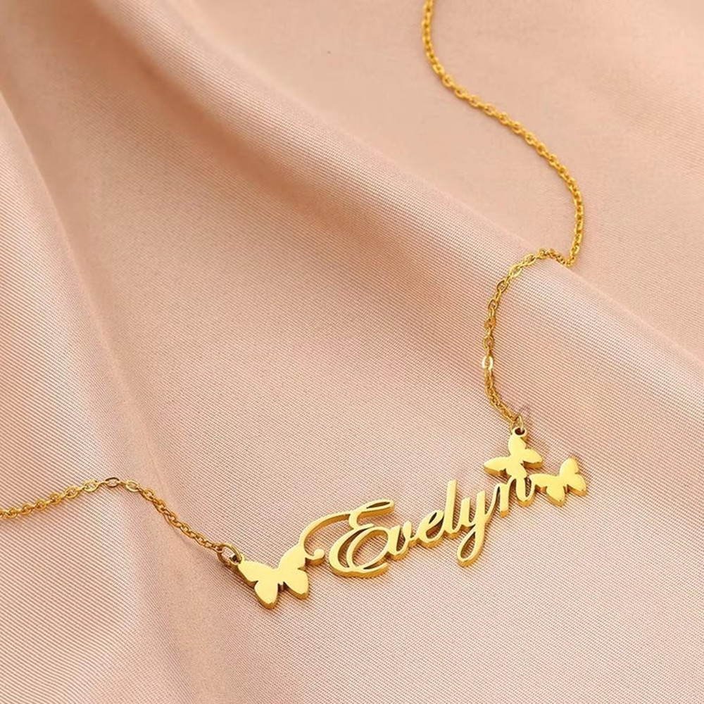Custom Name Necklace Personali - Birth Flower Necklace ulasan dan harga
